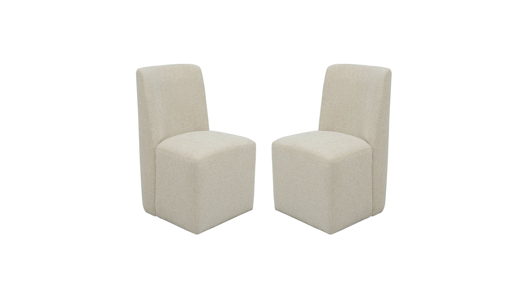 Waterfall - Upholstered Dining Chair Set of 2 - Beige