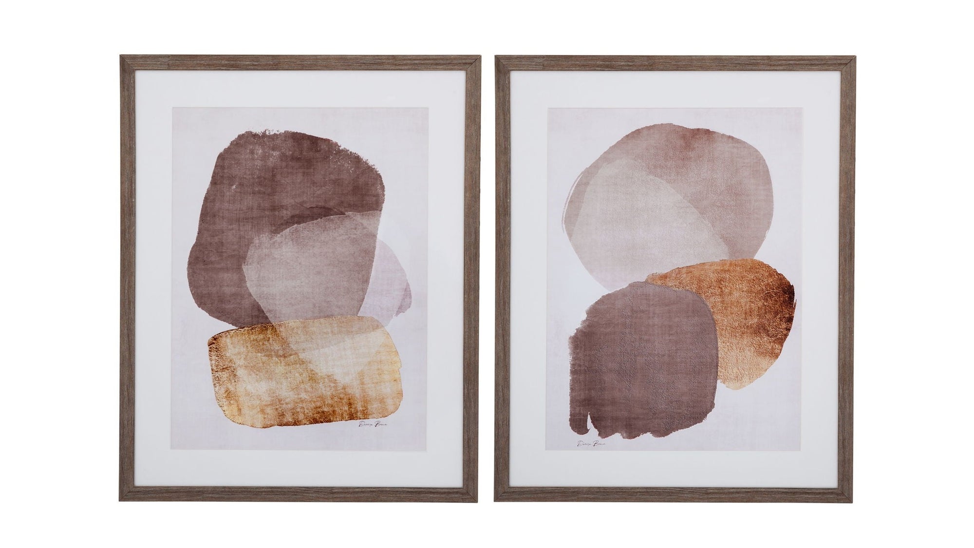 Side Step Wall Decor Set of 2 - Dark Brown