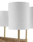 Lautoka - Rattan 8 Light Chandelier - Light Brown