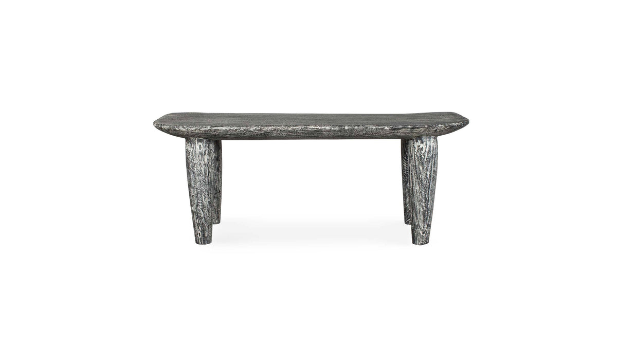 Fade To Black - Wood Bench - Black / White
