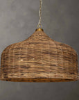 Tauranga - Seagrass 5 Light Pendant - Light Brown