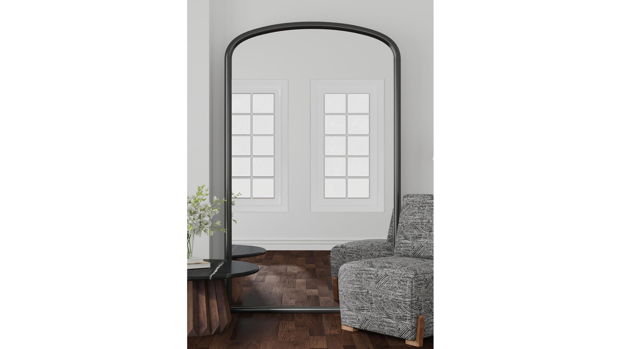 Brookings - Floor Mirror - Black