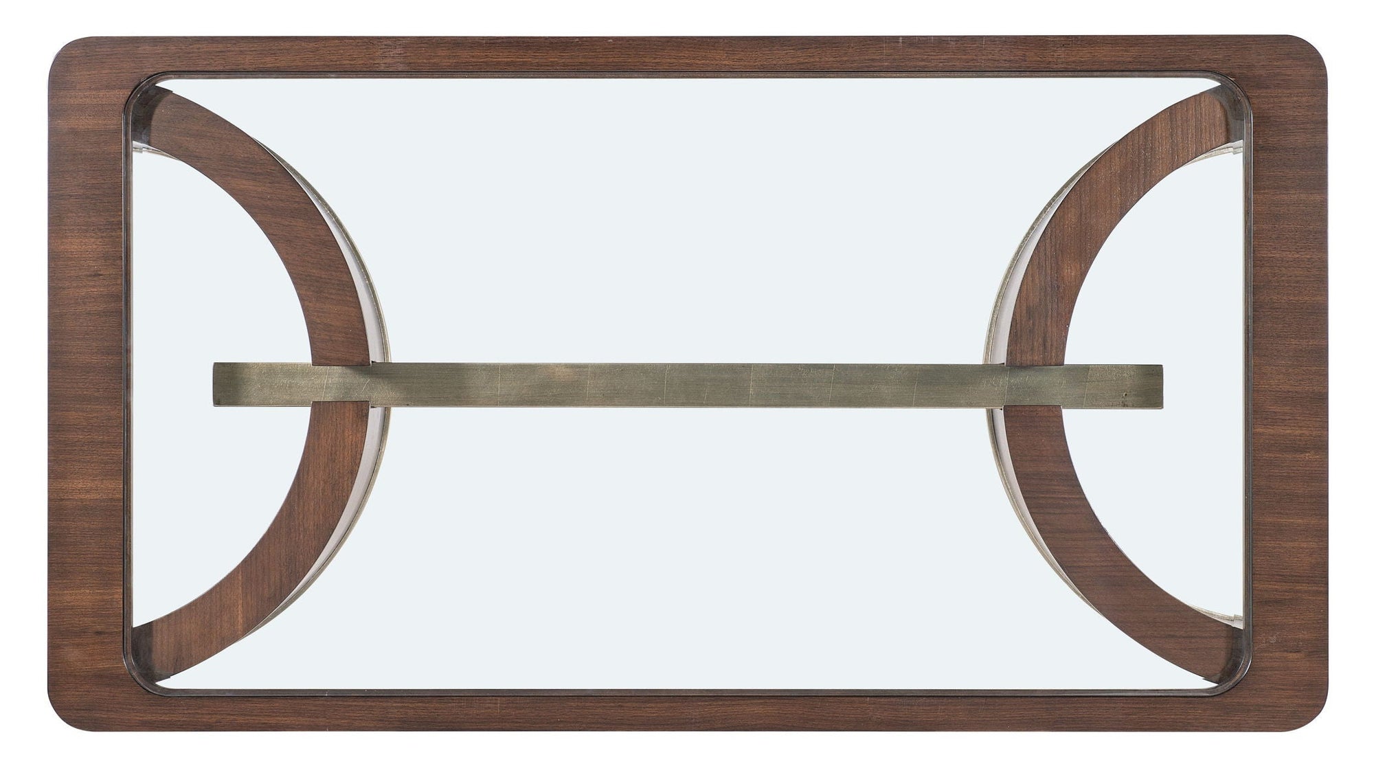 Melange - Contours Cocktail Table - Dark Brown