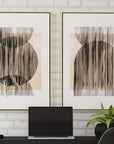 Together Canvas Art Set of 2 - Light Brown