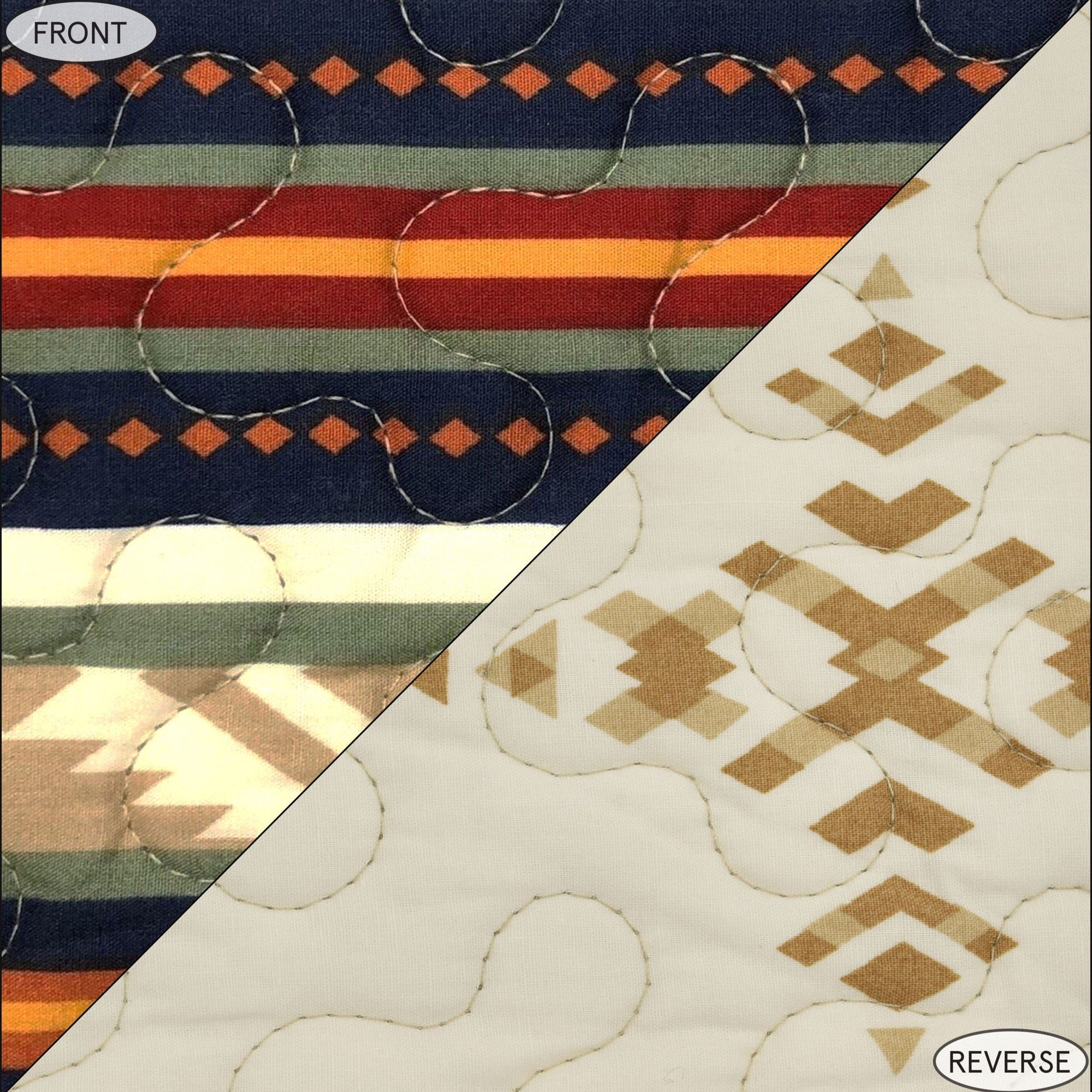 Del Sol - King Reversible Quilt Set (Set of 3) - Multi Color