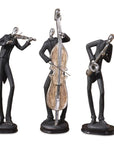 Musicians - Decorative Figurines (Set of 3) - Black