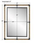 Melville - Iron & Rope Mirror - Light Brown