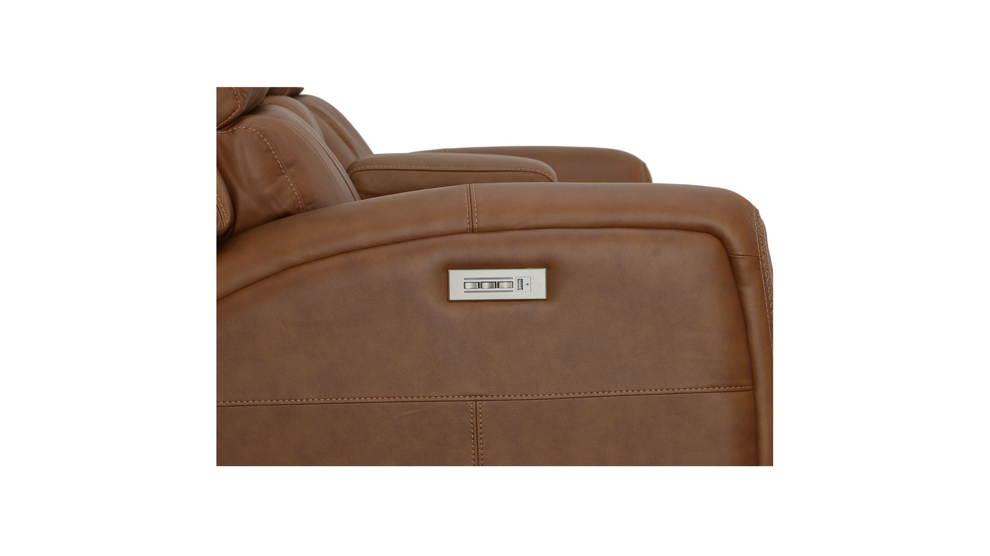 Linden - Power Reclining Loveseat With Console &amp; Power Headrests &amp; Lumbar