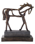 Titan Horse - Sculpture - Dark Brown