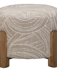 Willow - Accent Ottoman - Khaki Swirl