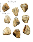 Pebbles - Blonde Wood Wall Décor (Set of 9) - Light Brown