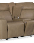 MS - Riverton Power Gliding Console Loveseat With Power Headrest And Lumbar