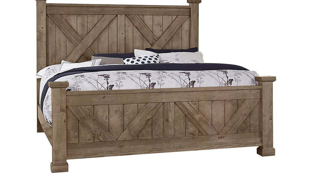 Cool Rustic X Bed with X Footboard