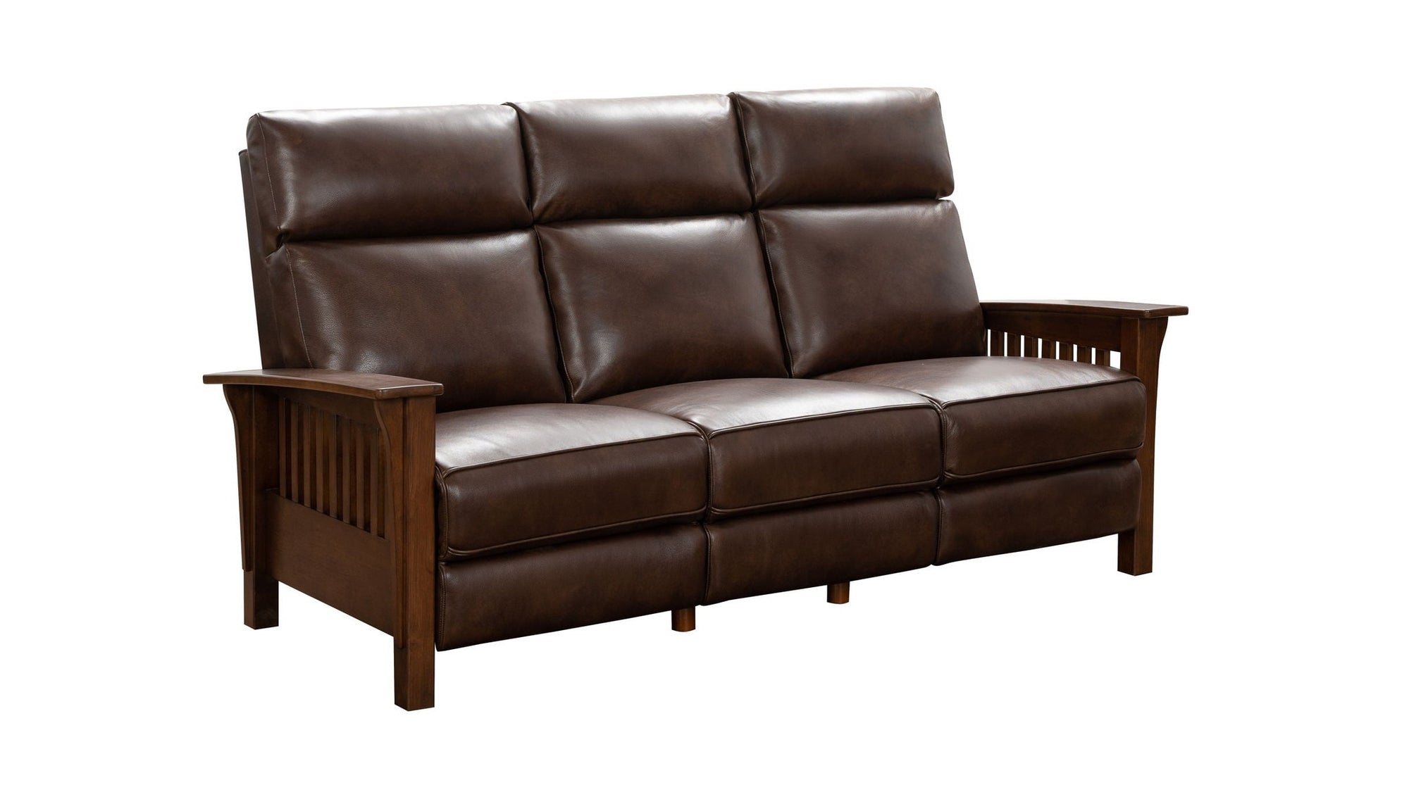 Artisan - Sofa-Recliner With Power, Power Headrest - Dark Brown