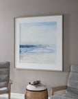 Surf And Sand - Framed Print - Blue
