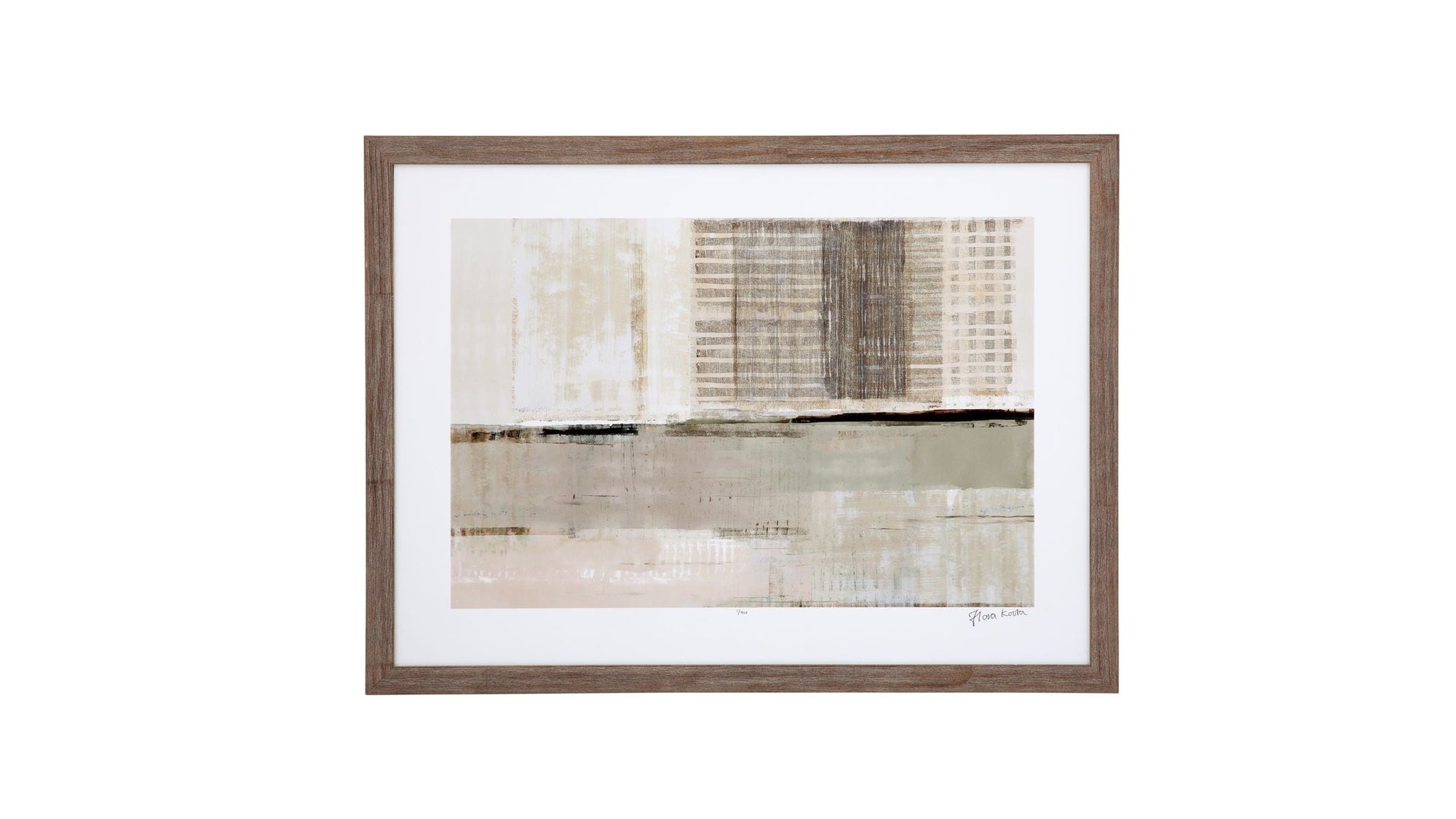 Custom Across The Abstract Bay I - Gray