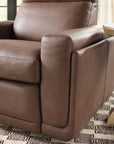 MS - Simone ZG Power Recliner With Power Headrest and BT speaker - Brown