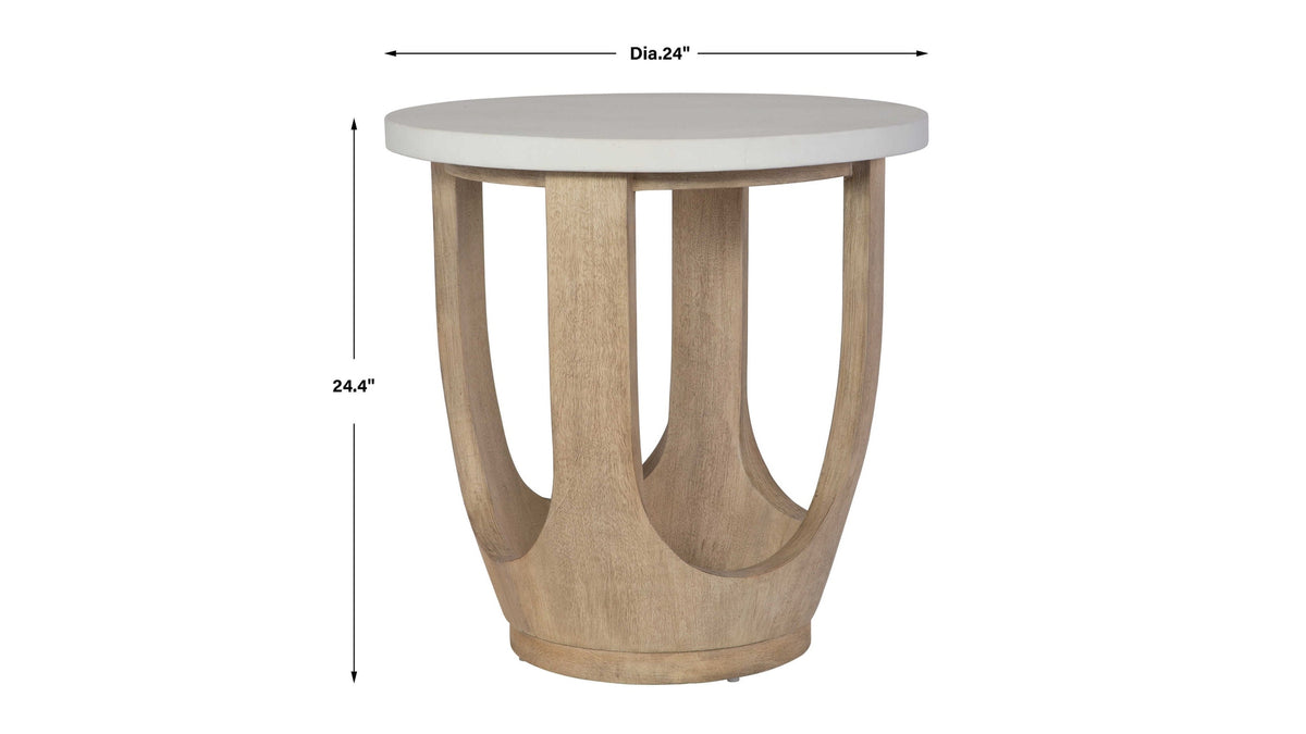 Tatli - Stone Top Side Table