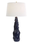 Kavos - Geometric Blue Table Lamp