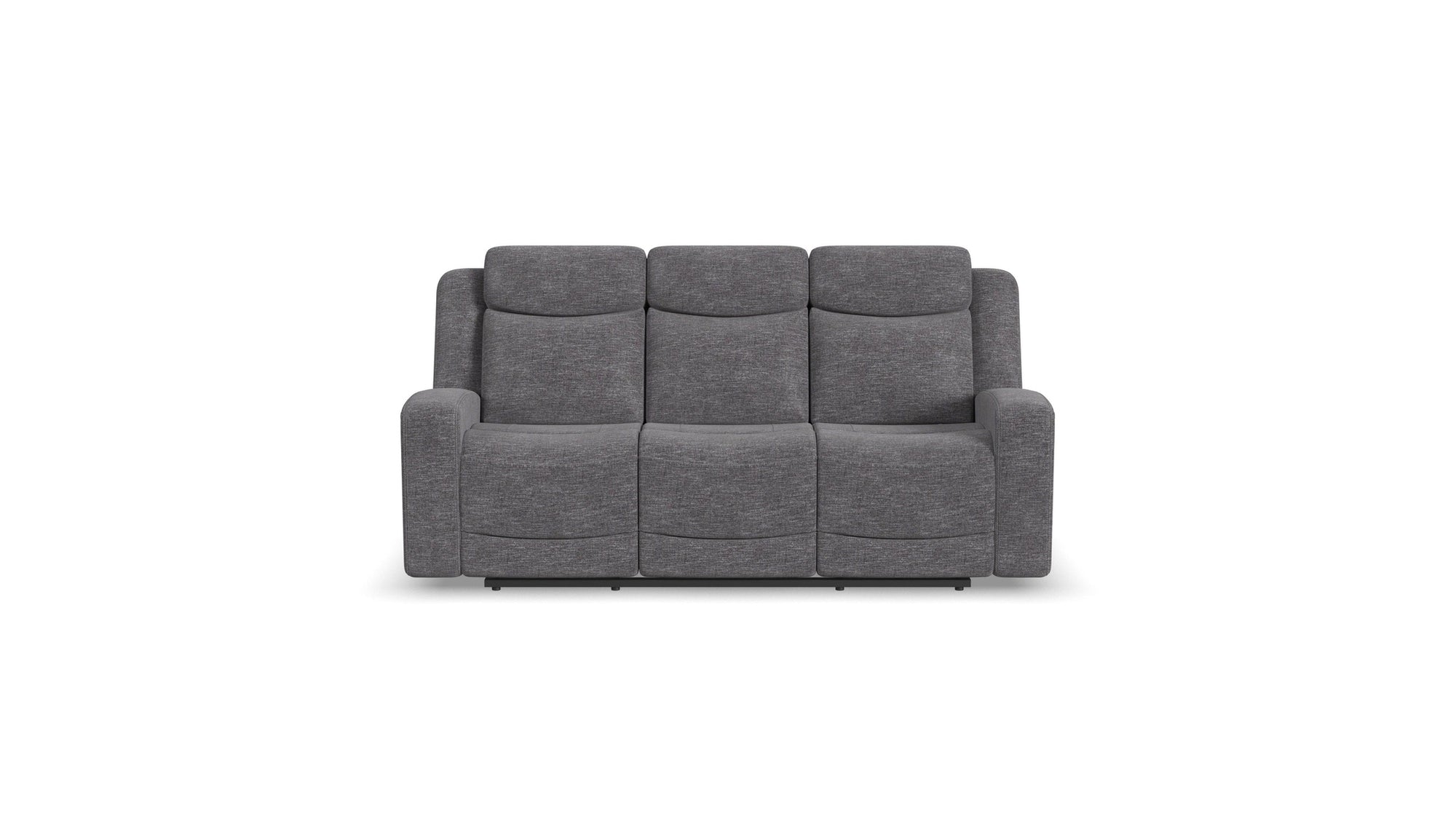 Ridge - Power Reclining Sofa With Power Headrests - Granite