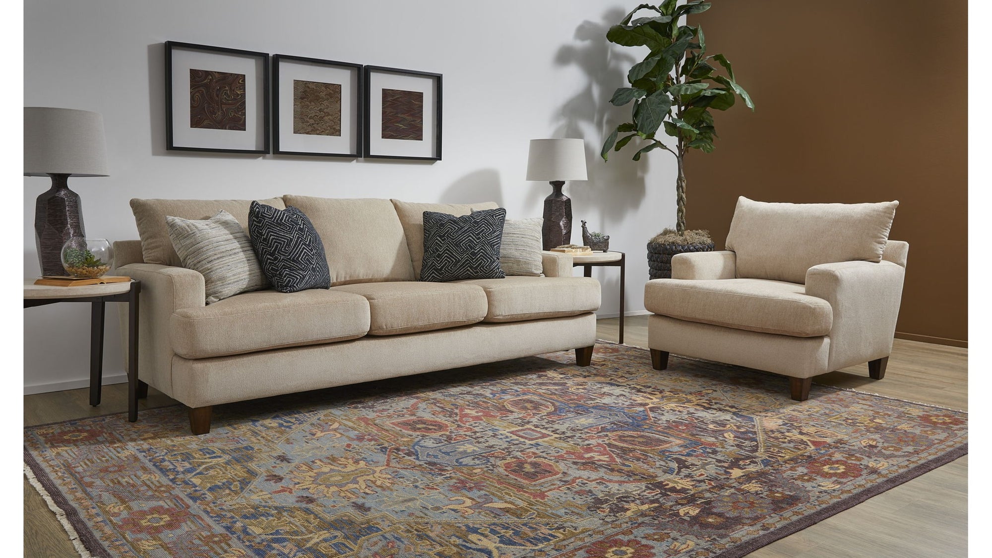 Cole - Fabric Stationary Sofa