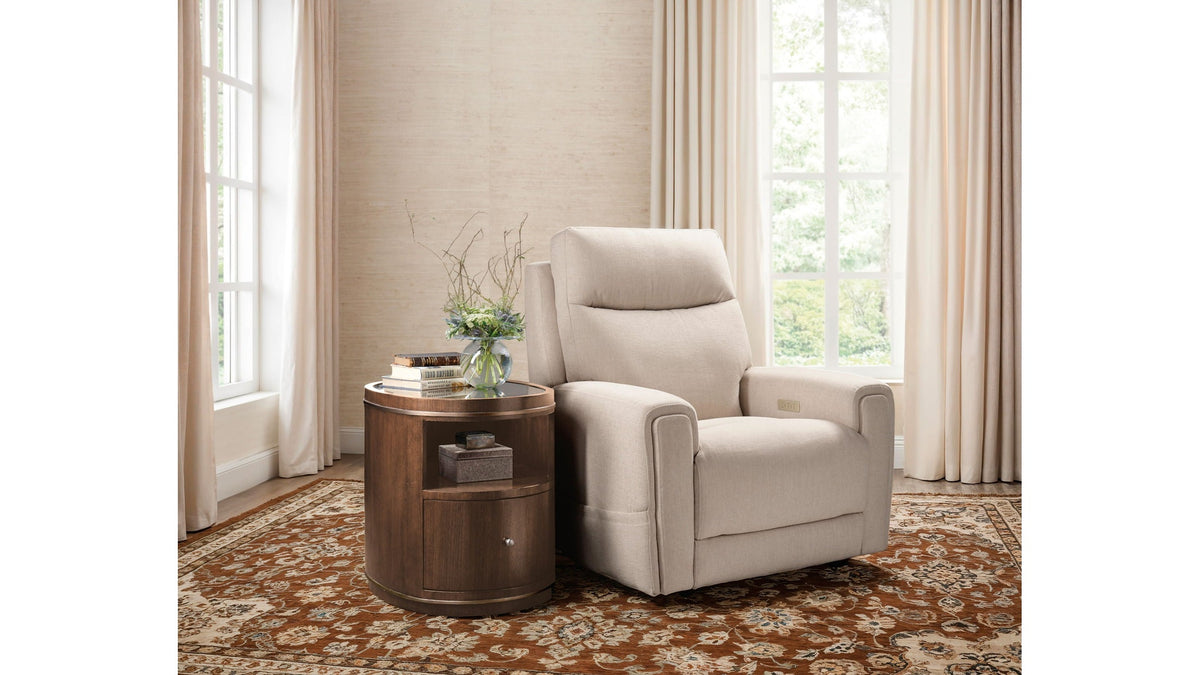 Melange - Contours Side Table - Dark Brown