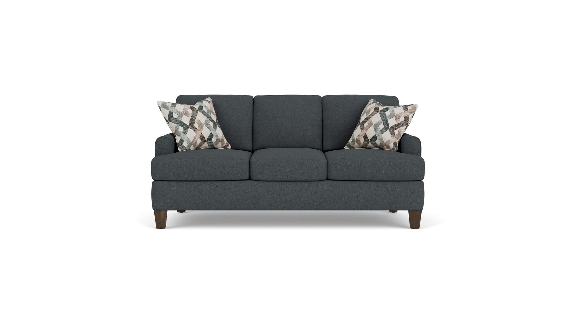 Moxy - Fabric Sofa, T-Shaped Seat Cushion, Rounded Mailbox Arms