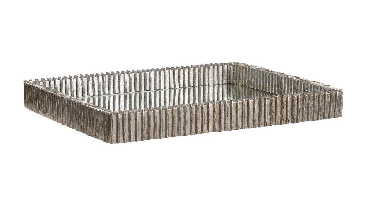 Talmage - Mirrored Tray - Silver