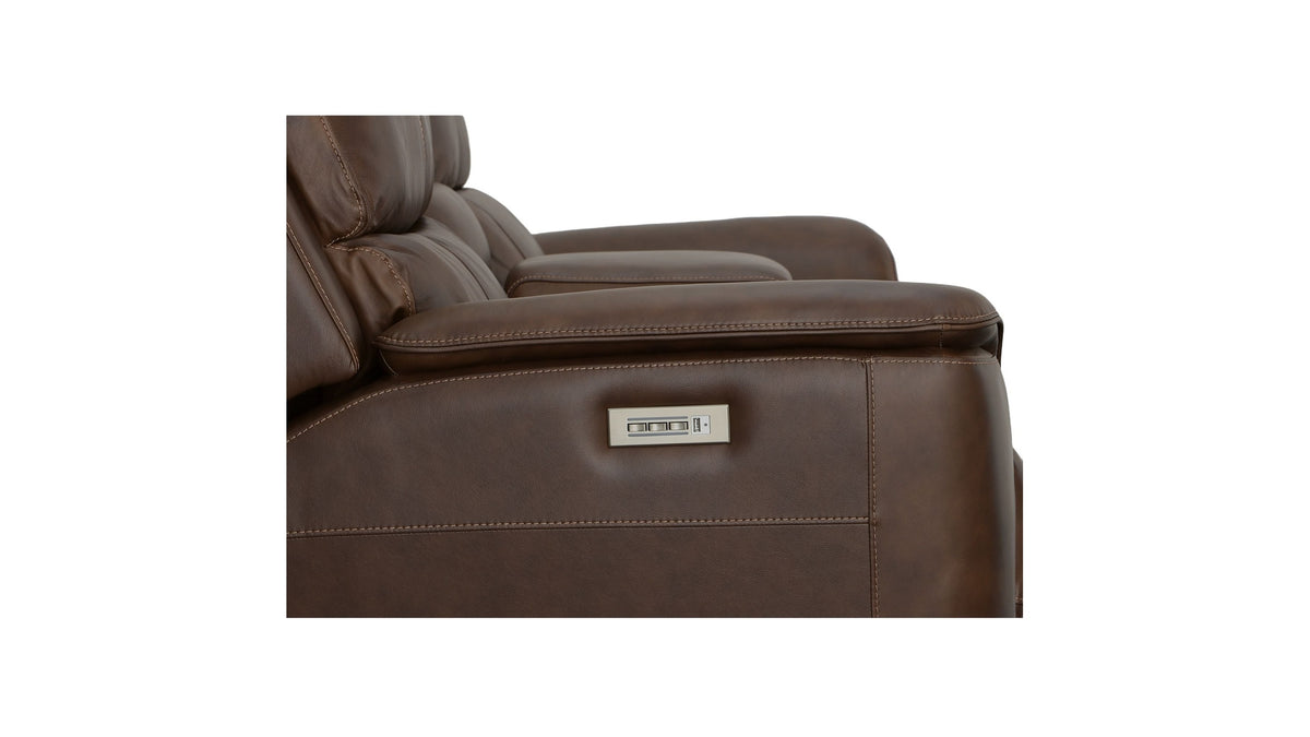 Henry - Power Reclining Loveseat With Console &amp; Power Headrests &amp; Lumbar