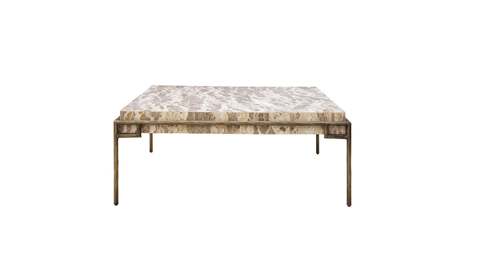 Nala - Coffee Table - Beige / Gold