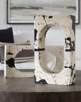 Nouveau - Coral Stone Sculpture - White