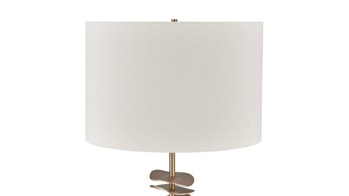 Akoa - Metal Disc Table Lamp - Brass,Gold