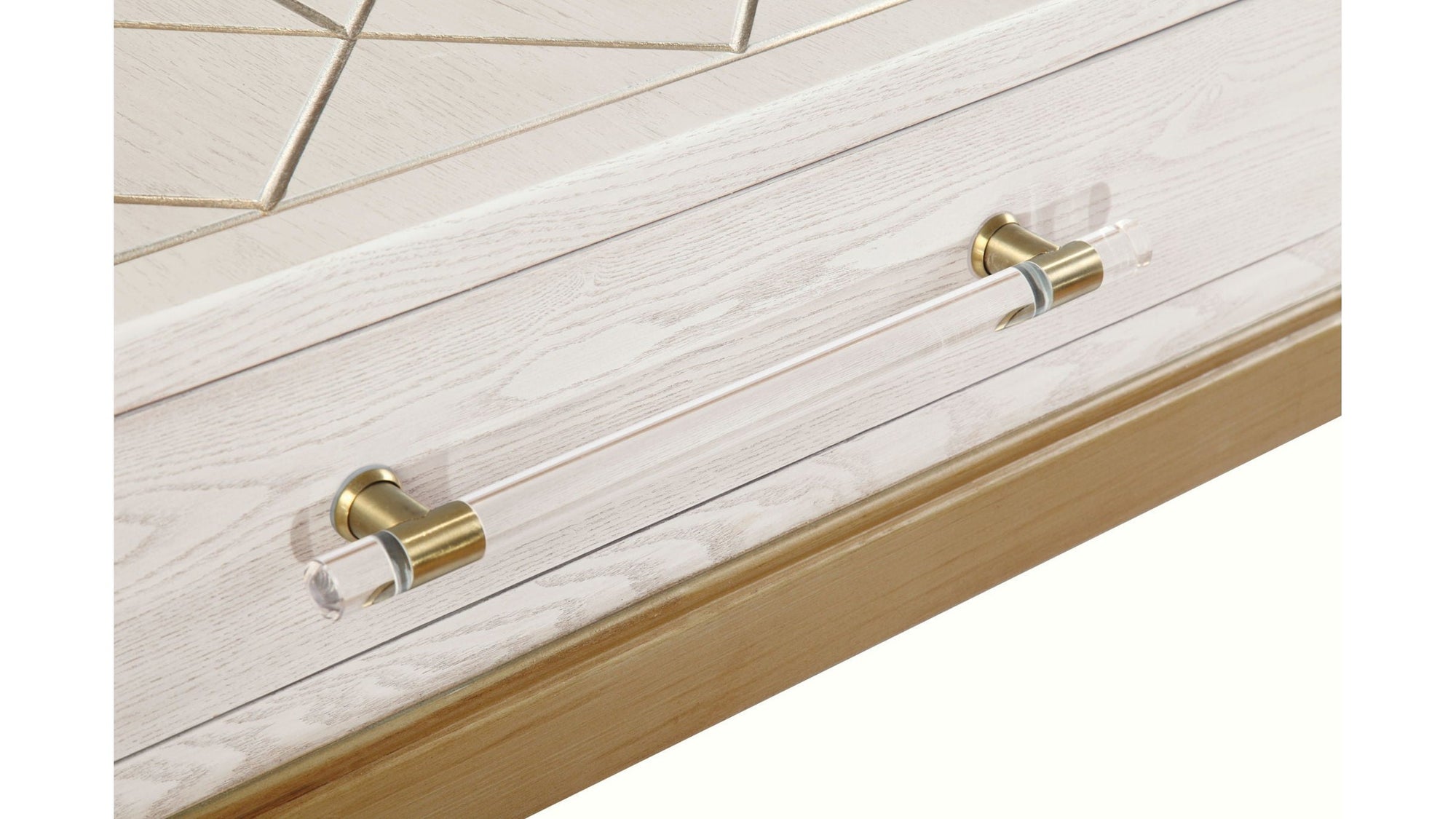 Perrine - Console - White / Gold