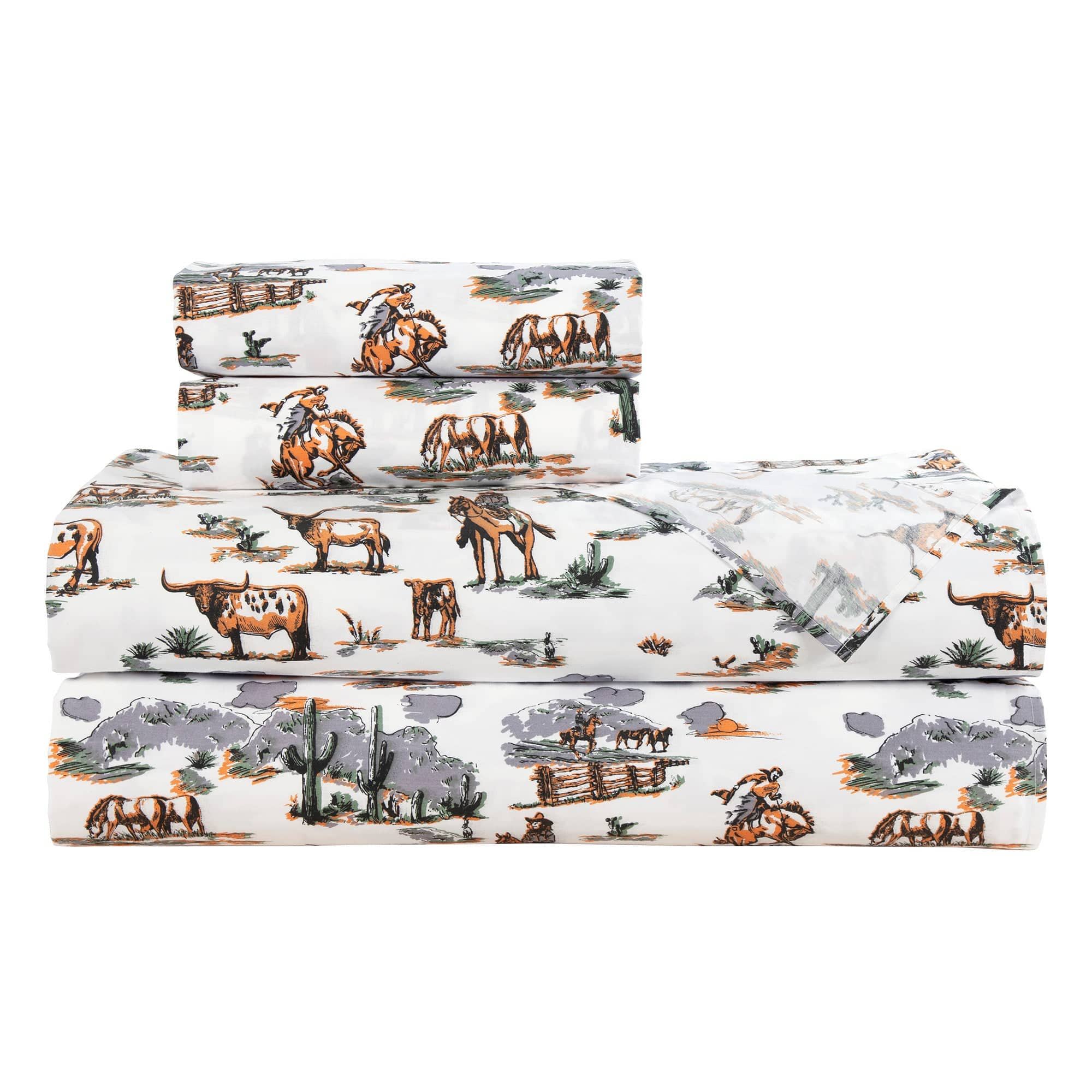 Ranch Life - Queen 200TC Cotton Sheet Set (Set of 4) - Duffle Bag