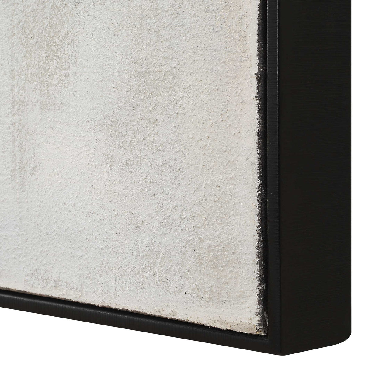 Folding - Time Framed Abstract Art - Black / Brown / Gray / White