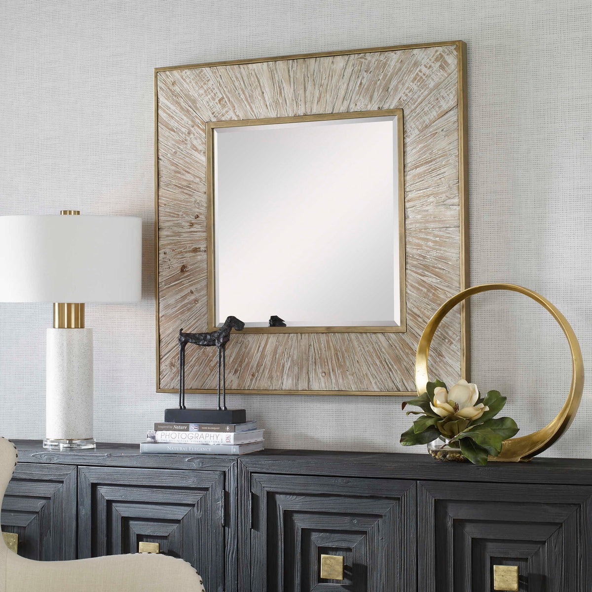 Wharton - Square Mirror - Gold