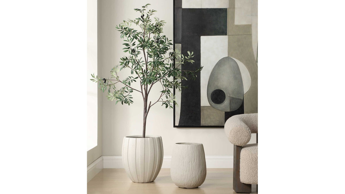 Rustic Ridge - Outdoor Planter - Off-White