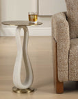 Sonia - Modern Accent Table - Brass