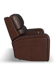 Oasis - Power Reclining Loveseat With Console, Power Headrests, Lumbar, Heat & Massage