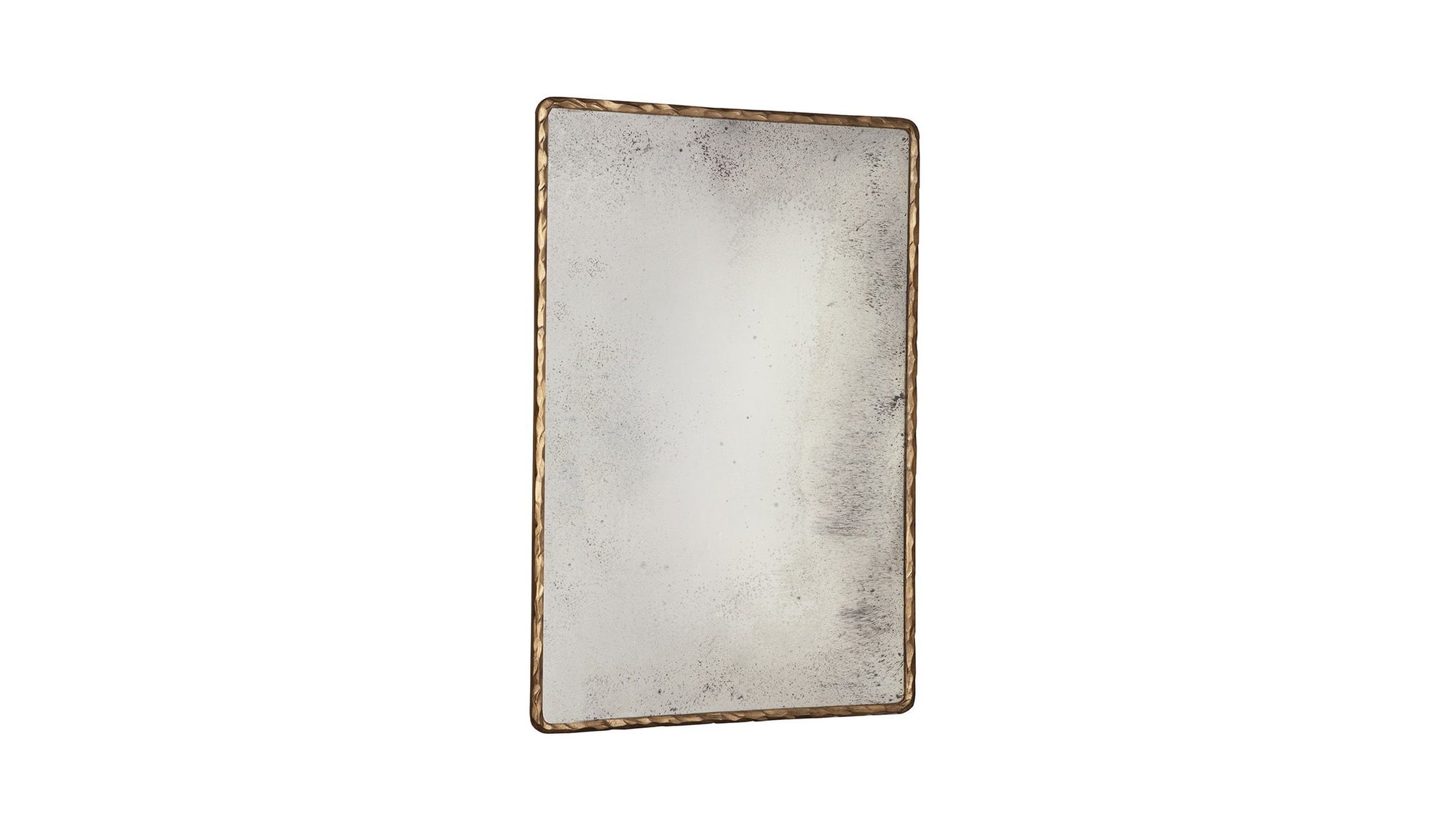 Hammered Edge Mirror - Gold