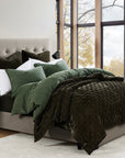 Cotton Canvas - Queen Stonewashed Duvet Cover Set (Set of 3) - Duffle Bag