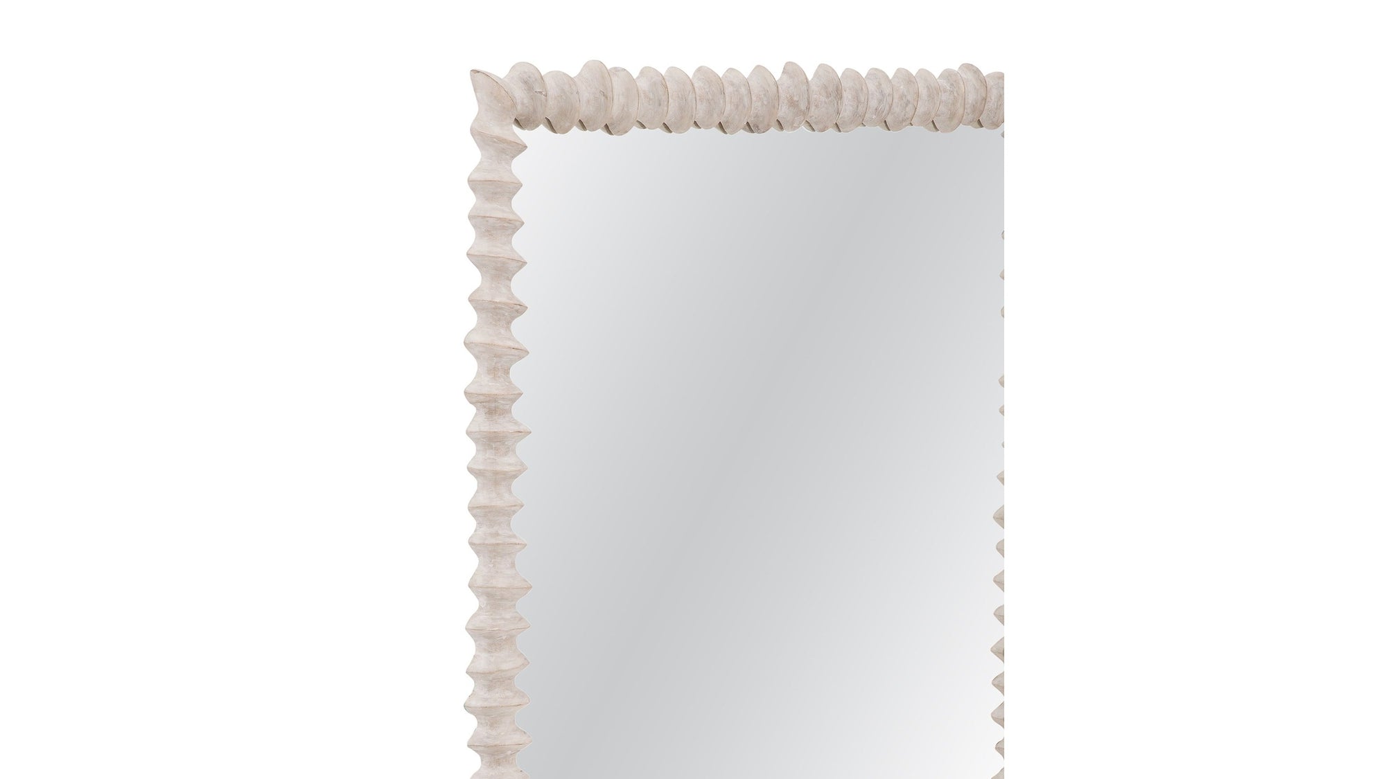 Churchill - Wall Mirror - Distressed White