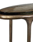 Ata - Oval Accent Table - Brass