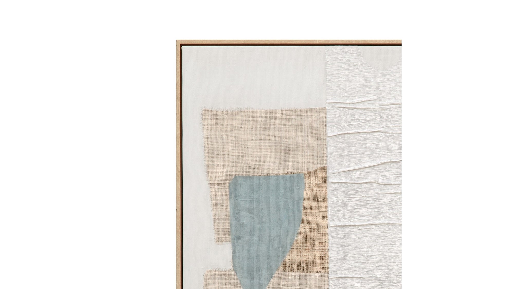 Framed Canvas Soft Geometry - Natural