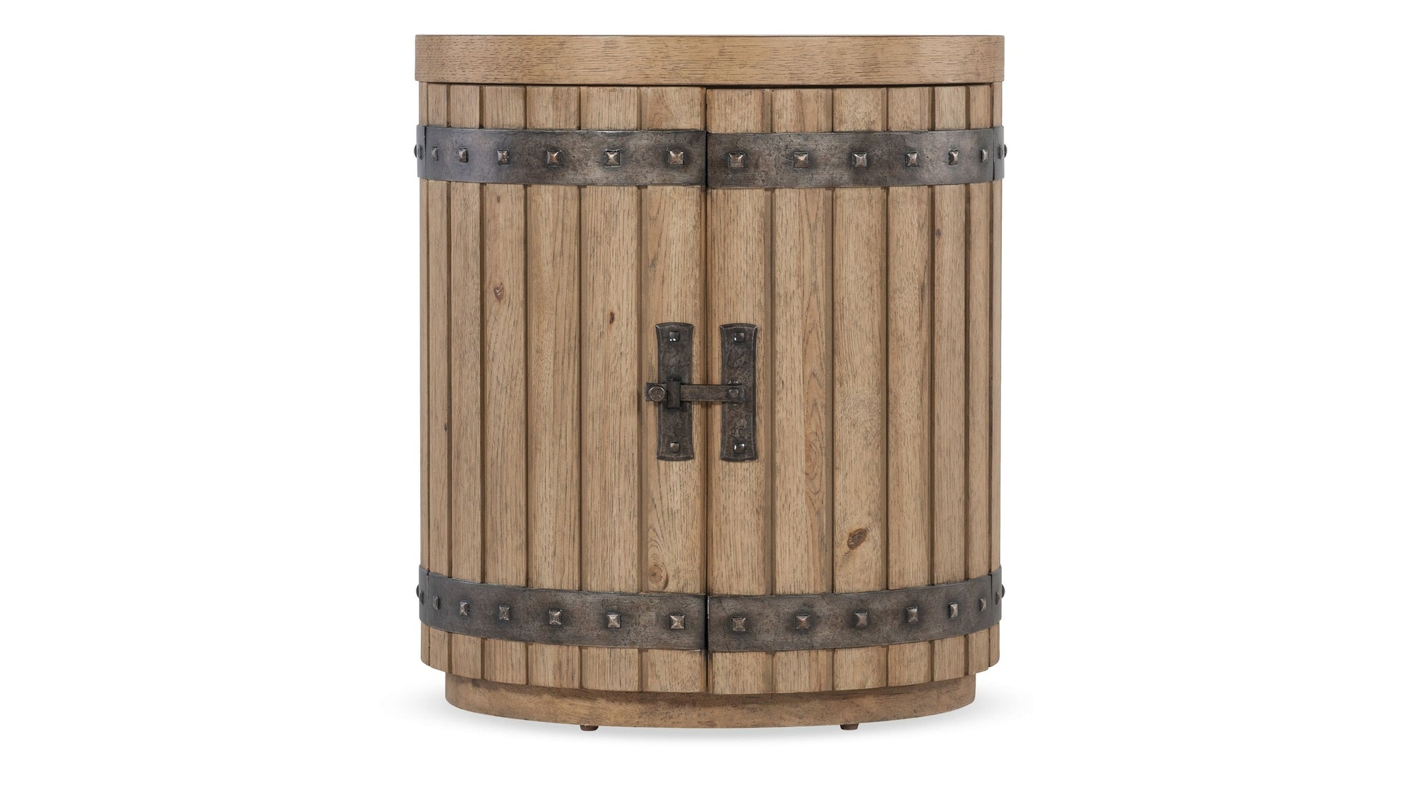 Vineyard Row - Wine Barrel End Table - Light Brown