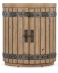 Vineyard Row - Wine Barrel End Table - Light Brown