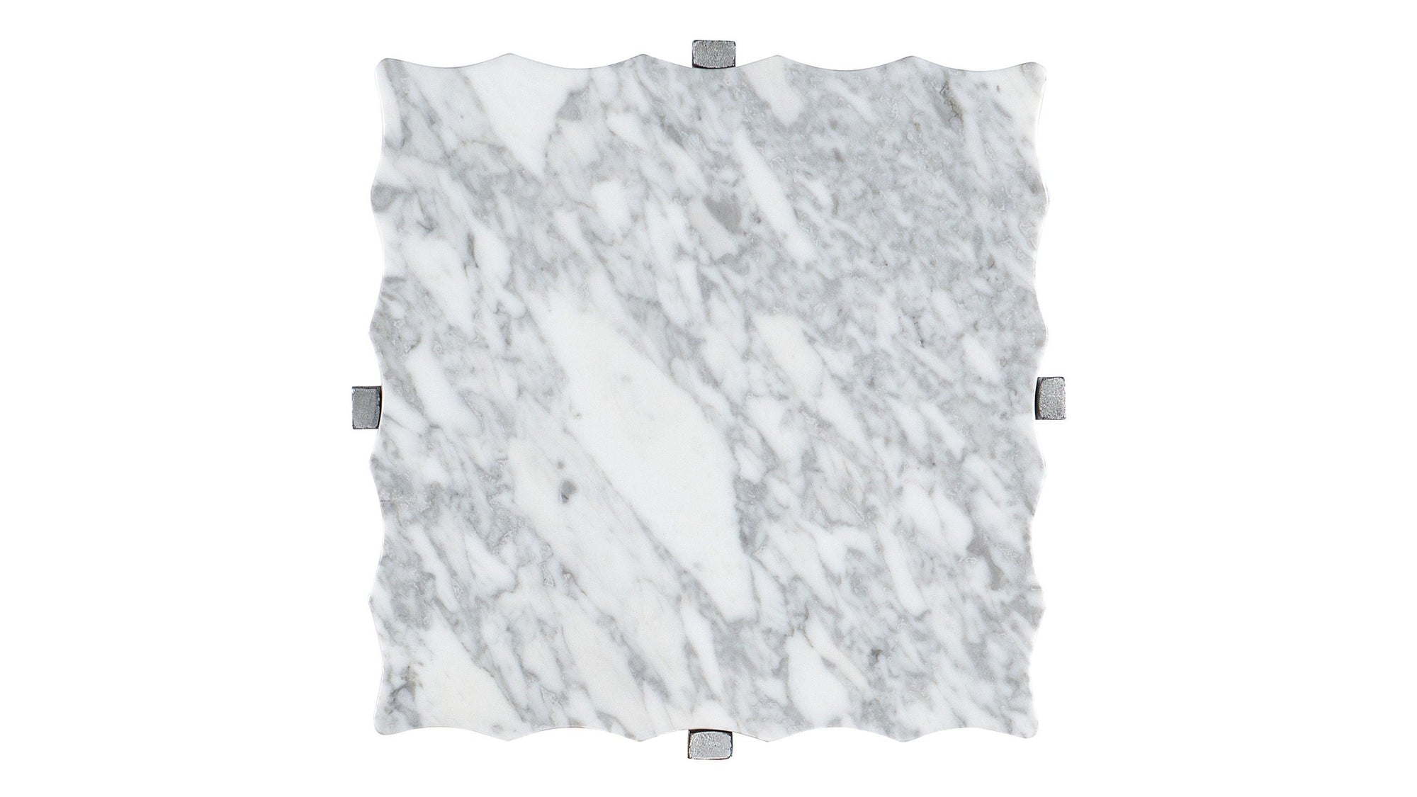 Melange - Glendon Side Table - Pearl Silver