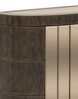 Serrano - Hall Cabinet - Rustic Oak / Bronze