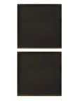 Golden Terrain - Wooden Wall Decor (Set of 2) - Brown / Gold