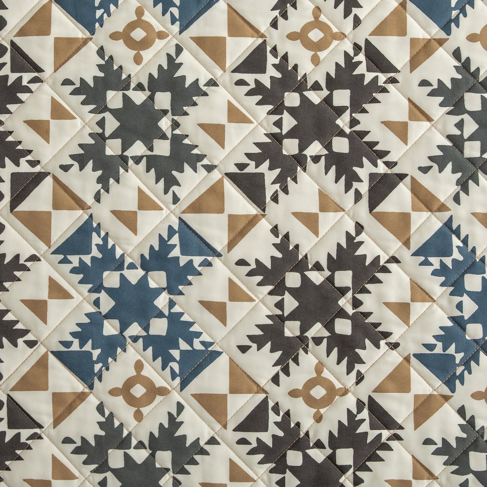 Mosaic - King Reversible Quilt Set (Set of 3) - Multi Color